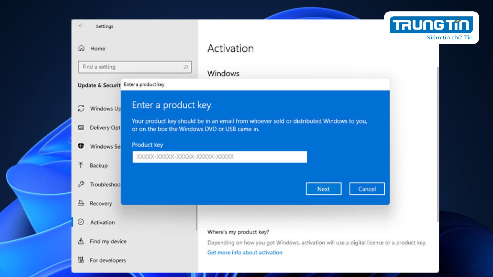 Key Windows chính hãng cho cá nhân và doanh nghiệp - Trung Tín ITS
